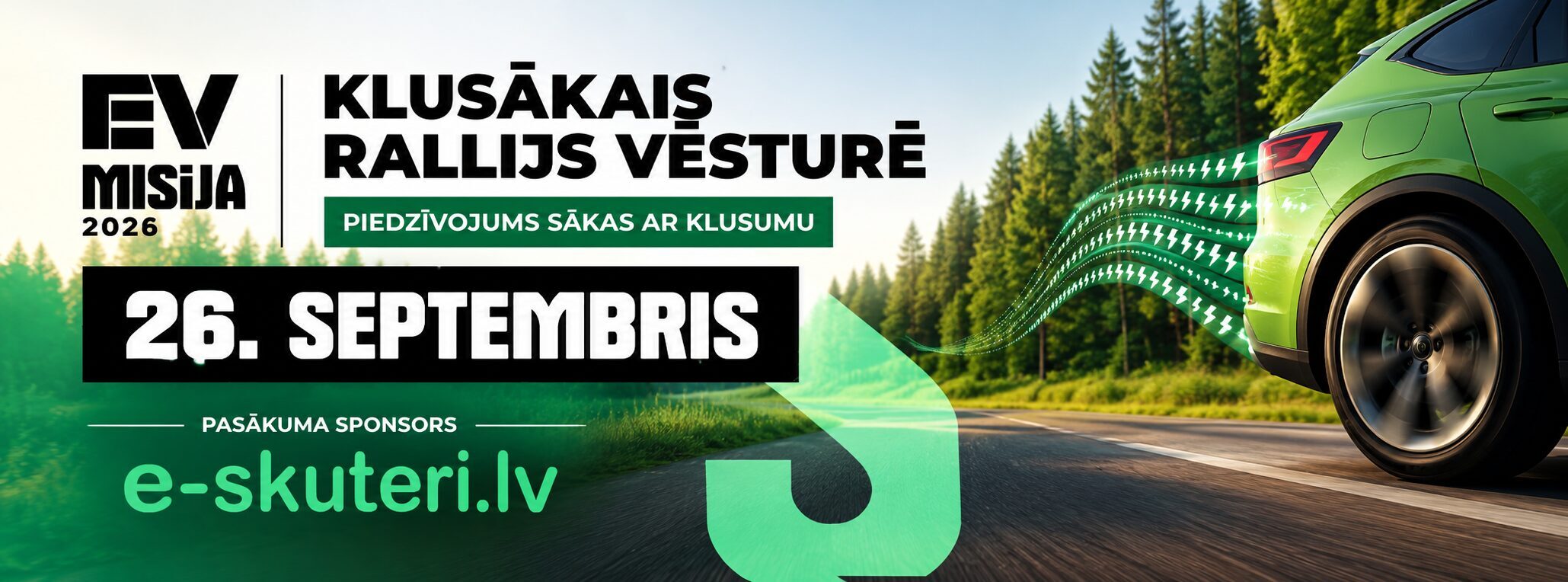 EV Misija - klusākais rallijs vēsturē sadarbībā ar e-skuteri.lv!