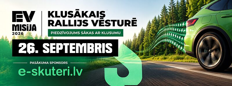 EV Misija - klusākais rallijs vēsturē sadarbībā ar e-skuteri.lv!
