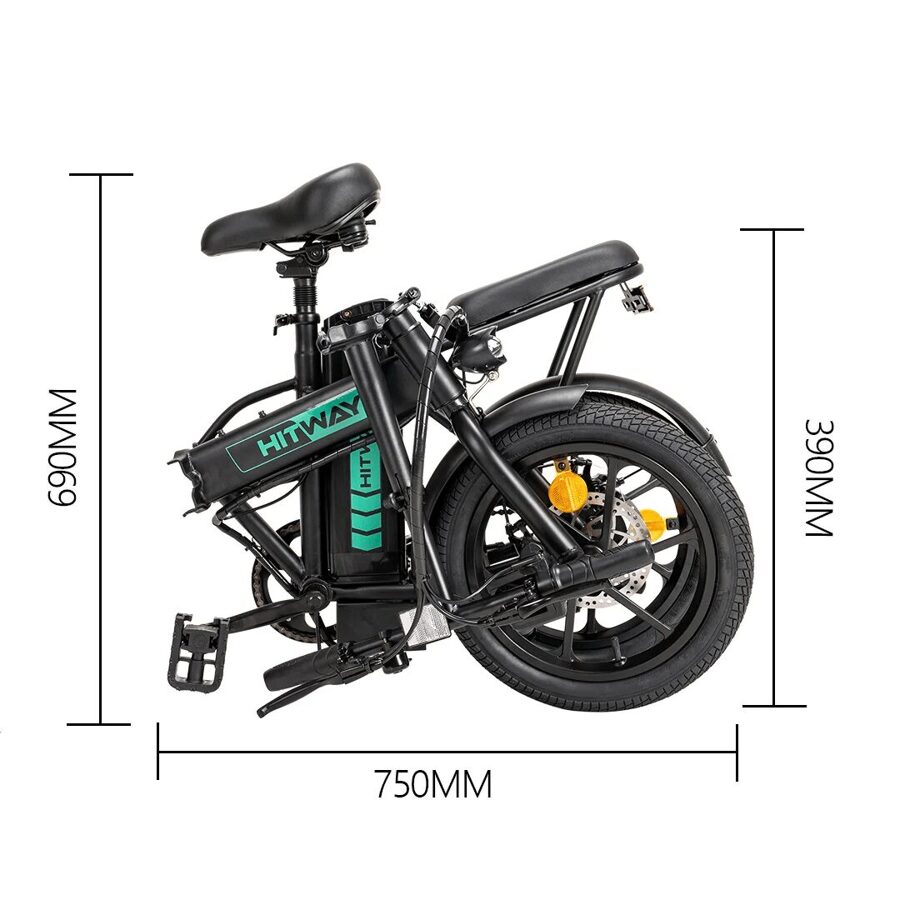 Hitway BK5 Elektriskais velosipēds, 16", 8.4Ah, 36V, 250W, IP54