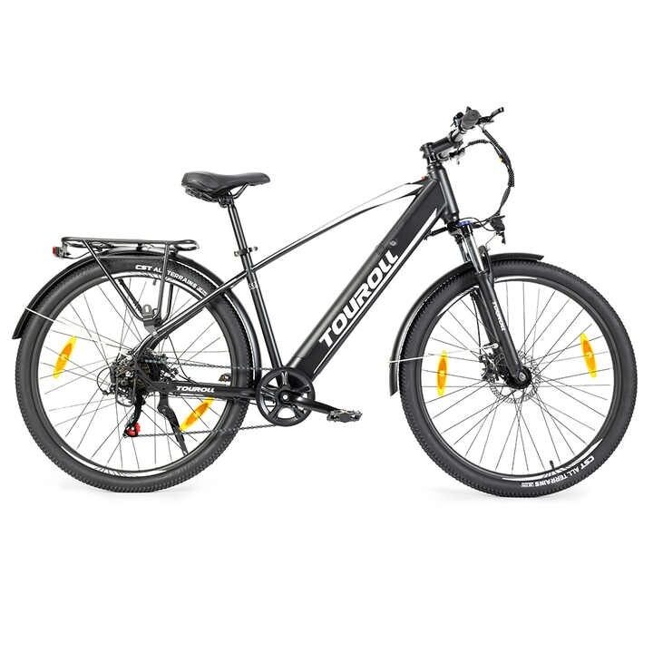Touroll J1 Elektriskais velosipēds ar droseļvārstu, 27.5x2.1", 250W, 36V 15.6Ah