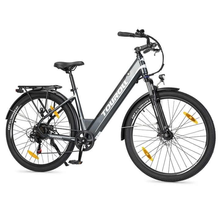Touroll J1 ST Elektriskais velosipēds ar droseļvārstu, 27.5x2.1", 250W, 36V 15.6Ah