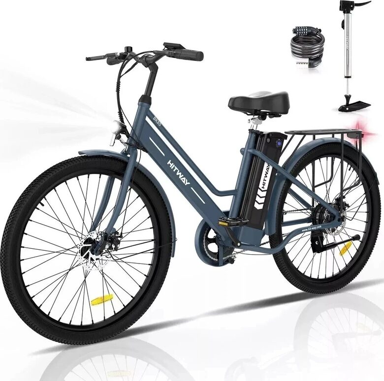  Hitway BK8SP Elektriskais velosipēds, 26x2.35", 250W, 36V 10.4Ah