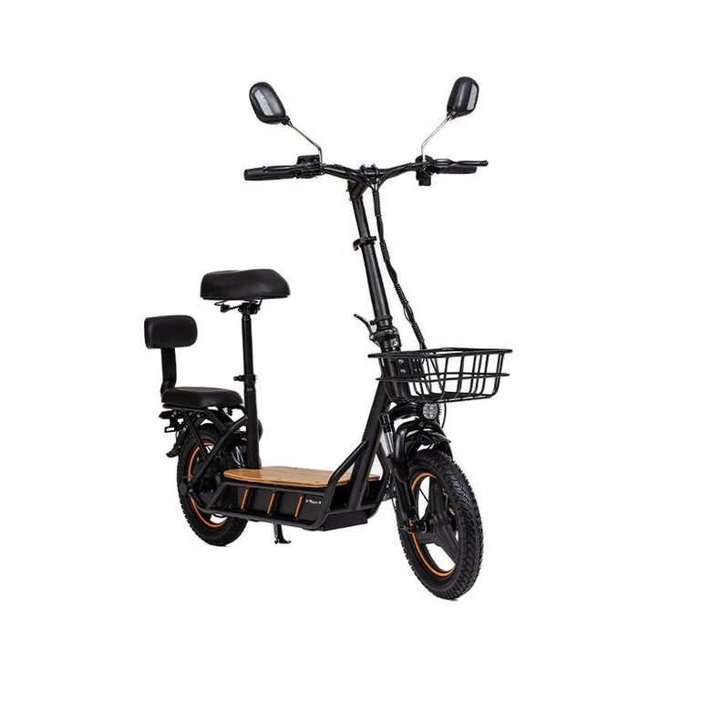 Kugoo Kirin (KuKirin) C1 Pro 26Ah Elektriskais skrejritenis ar sēdekli un bagāžnieku, 48V, 26Ah, 500W, 14" 