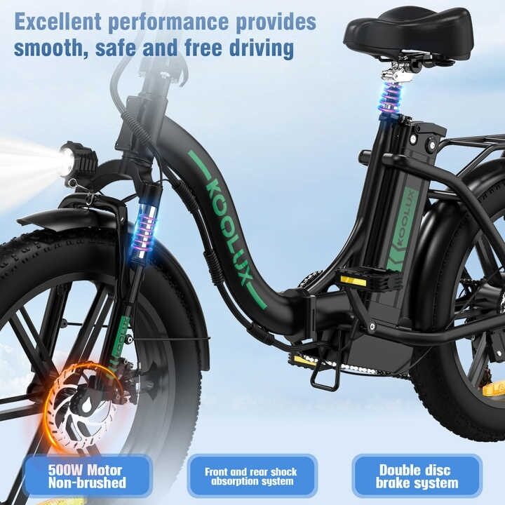 Koolux BK6S 4.0 Elektriskais velosipēds, 20x4", 500W, 48V 13Ah
