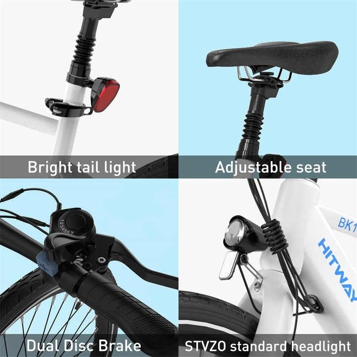 Hitway BK19 Elektriskais Velosipēds, 27.5x2.5", 350W, 36V 12Ah 