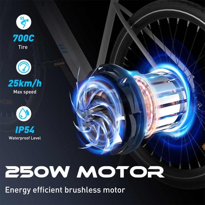 Hitway BK19 Elektriskais Velosipēds, 27.5x2.5", 350W, 36V 12Ah 