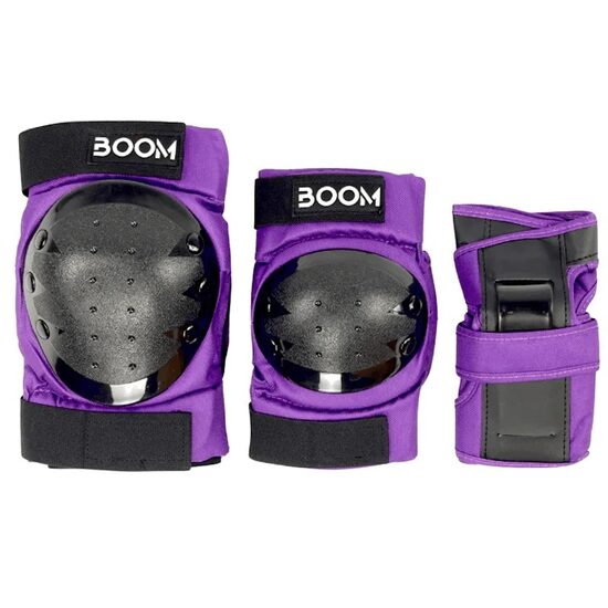 Boom Classic Tripple Pad set, ceļu un elkoņu Aizsardzības komplekts 